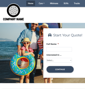 Car Rental Website Design