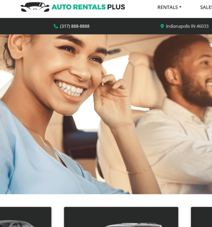 Auto Rental Website Development